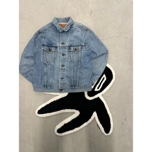 80s/90s Levi Strauss Co Mens Denim Jacket‎ Trucker Style Medium Wash Size 42